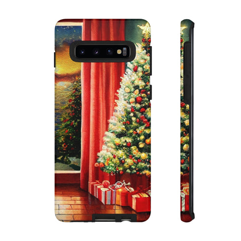 Christmas Tree in Cozy Holiday Home - Impact Resistant Phone Case Samsung Galaxy S10 Glossy